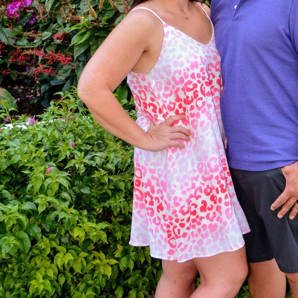 Pink Leopard fun sun dress